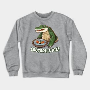 Dim sum crocodile Crewneck Sweatshirt